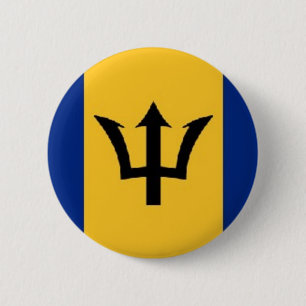 fabulous barbados 6 cm round badge