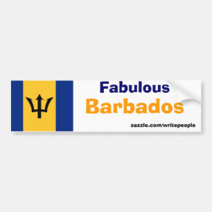 fabulous barbados bumper sticker