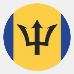 fabulous barbados classic round sticker