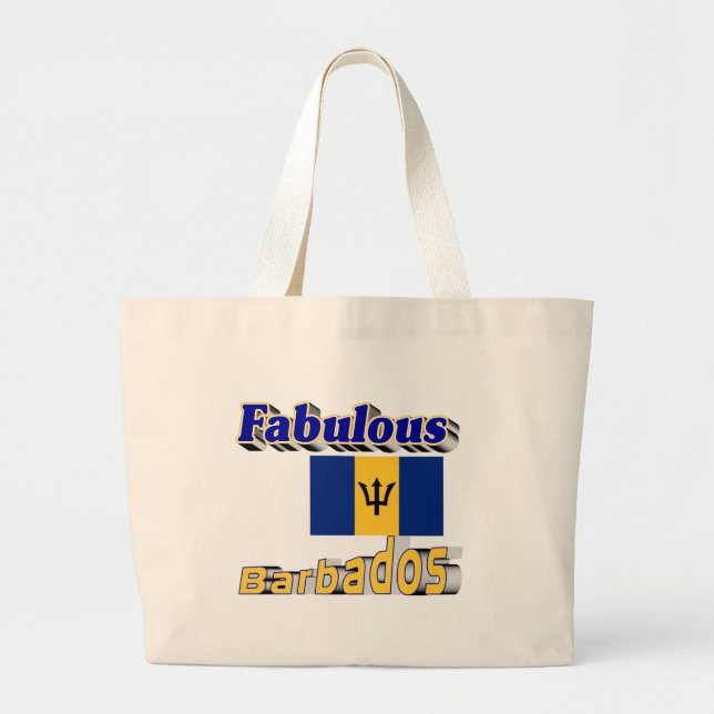 fabulous barbados large tote bag (Front)