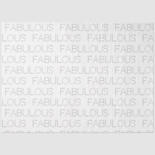 Fabulous Birthday Modern Typography Birthday Tissue Paper