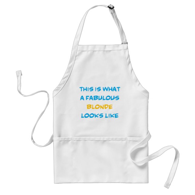 fabulous blonde standard apron (Front)