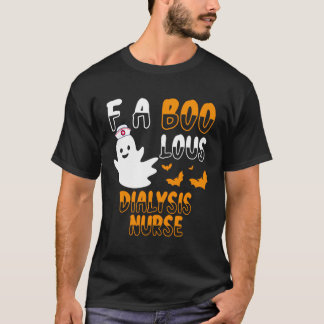 Fabulous Boo Crew Dialysis Nurse Cute Halloween Co T-Shirt