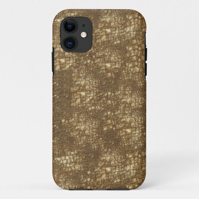 Fabulous Brown Snakeskin Pattern Case-Mate iPhone  Case (Back)