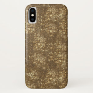 Fabulous Brown Snakeskin Pattern iPhone X Case