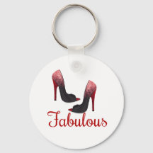 Fabulous Button Keychain