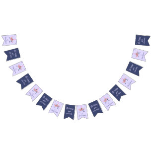 Fabulous Cute Unicorn Flowers Face 2 Bunting