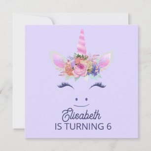 Fabulous Cute Unicorn Flowers Face 2 Save The Date