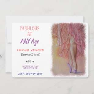 FABULOUS DANCER AT ANY AGE INVITATION