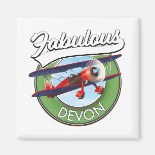 Fabulous Devon travel patch. Magnet