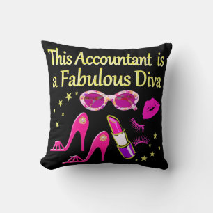 FABULOUS DIVA ACCOUNTANT DIVA CUSHION