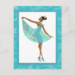 Fabulous Diva Postcard
