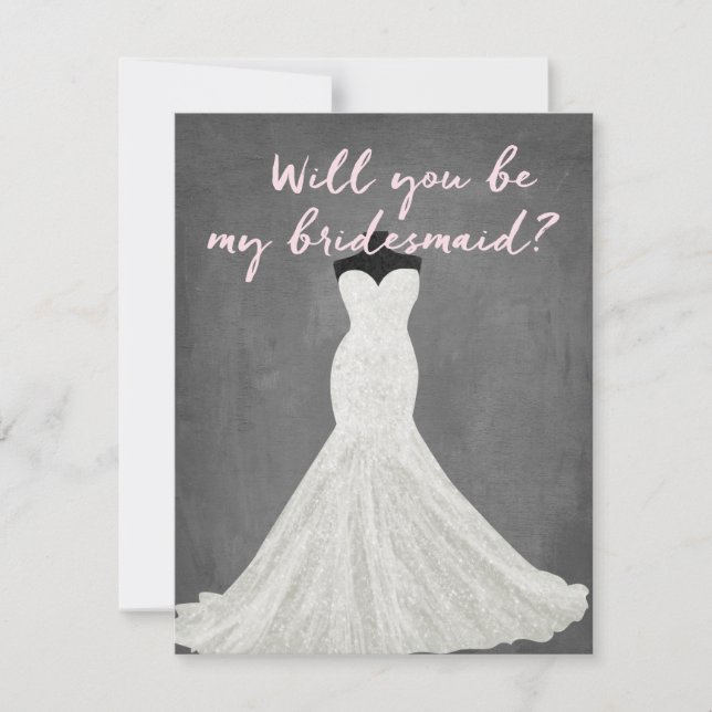 Fabulous Dress | Bridesmaid Invitation (Front)