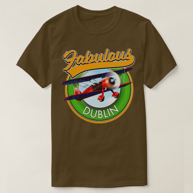 Fabulous Dublin travel patch T-Shirt (Design Front)
