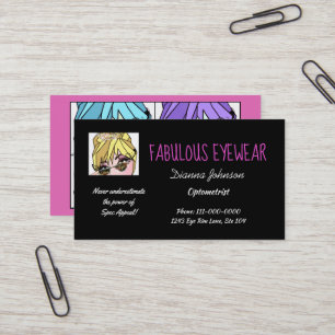 " Fabulous Eyewear" DIVA Business Cards