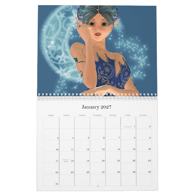 Fabulous Fae Calendar (Jan 2027)