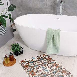 Fabulous Fall and Blue Bath Mat