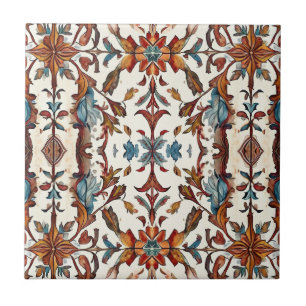 Fabulous Fall and Blue Ceramic Tile