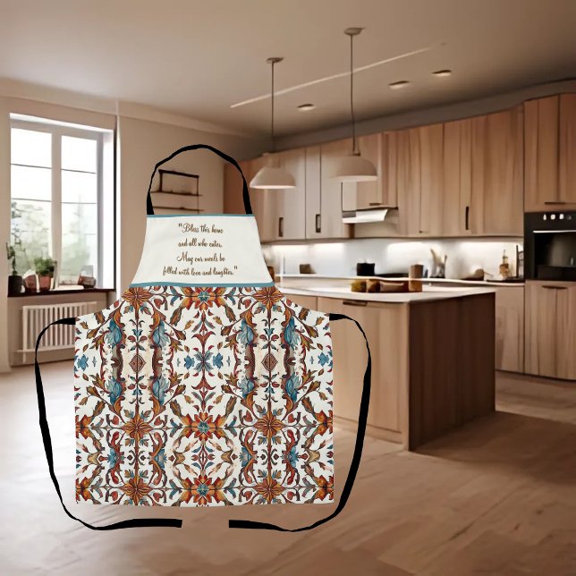 Fabulous Fall and Blue Customisable Apron (Creator Uploaded)