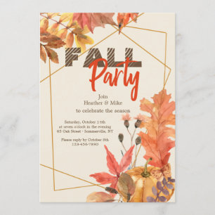 Fabulous Fall Invitation