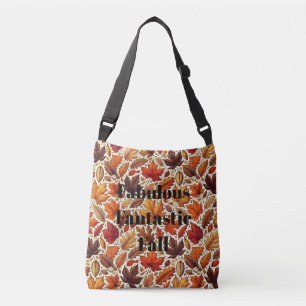 Fabulous Fantastic Fall Leaves Crossbody Bag