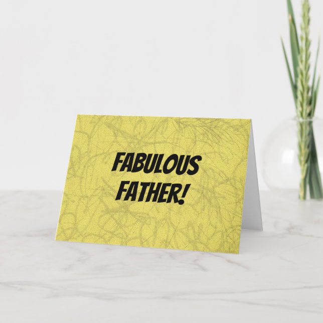 Fabulous Father Card (Front)
