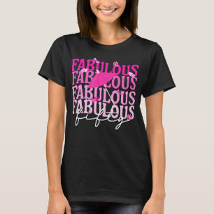 Fabulous Fifty Cocktail Umbrella 50th Birthday T-Shirt