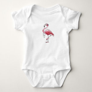 Fabulous Flamingo Baby Bodysuit