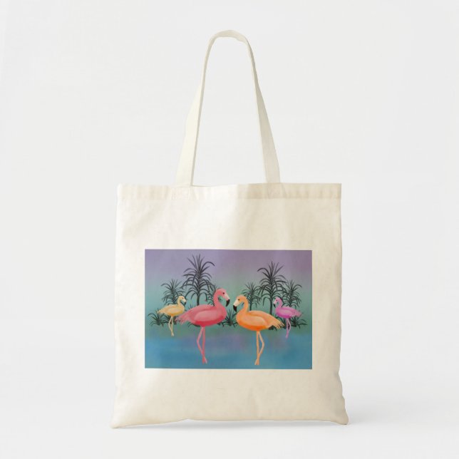 Fabulous Flamingos Tote Bag (Front)