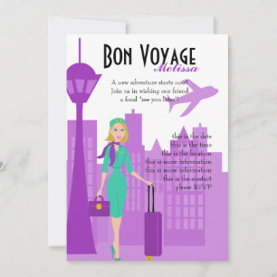 Fabulous Flight Attendant Invitation
