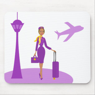 Fabulous Flight Attendant Mouse Pad