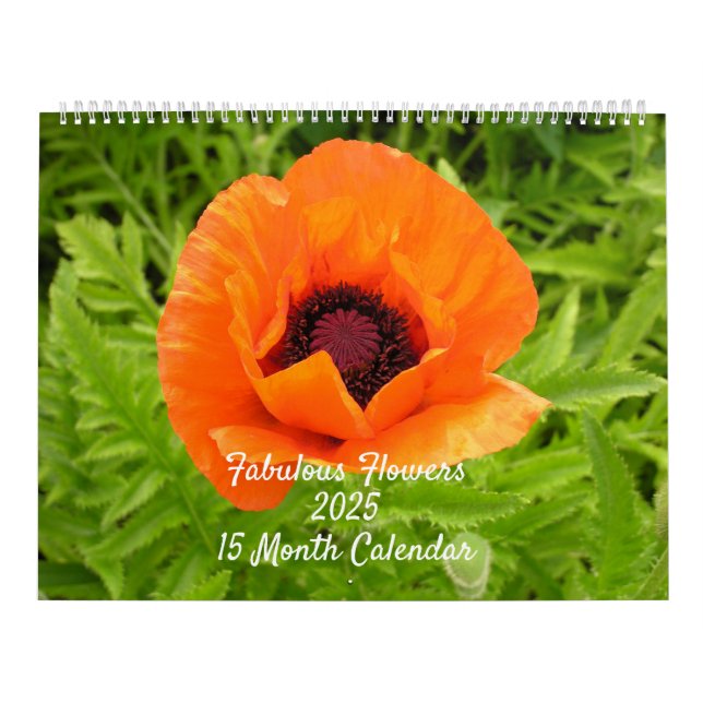 Fabulous Flowers 15 Month Calendar (Cover)