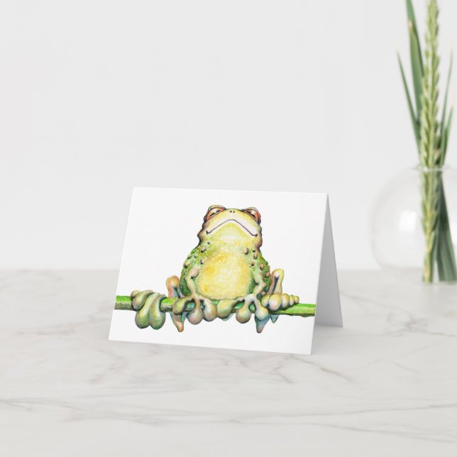 Fabulous Frog Note Card - 5.6" x 4" (Front)