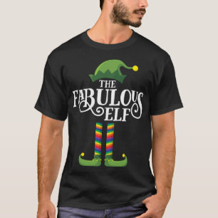 Fabulous Gay Elf Matching Family Christmas Party P T-Shirt