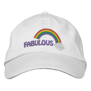 Fabulous Gay Pride Rainbow Embroidered Hat