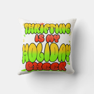 Fabulous gift for those who love thrifting cushion