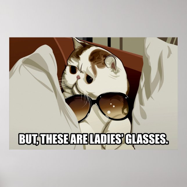 Fabulous Glasses Cat Poster (pt. 1) (Front)