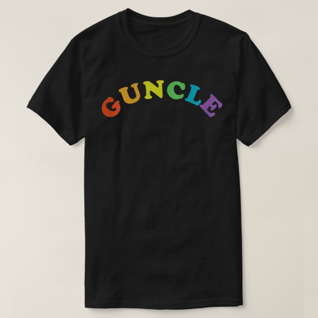 Fabulous Guncle  For Men  New Baby Gay Uncle Rainb T-Shirt (Design Front)