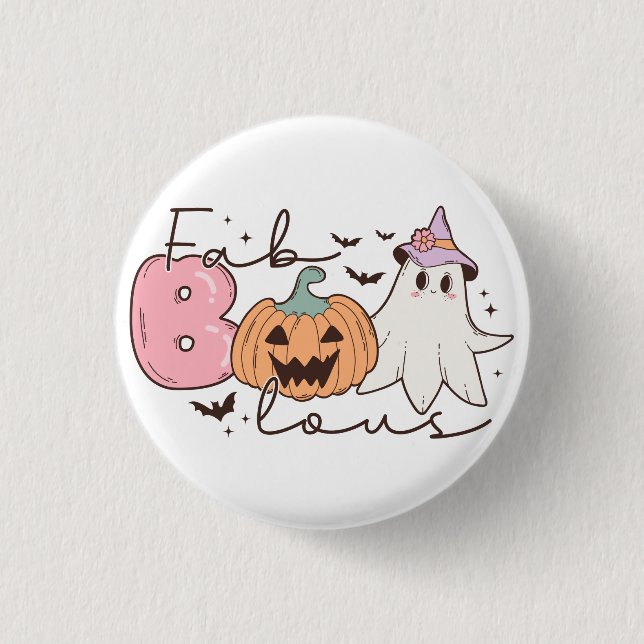 Fabulous Halloween 3 Cm Round Badge (Front)