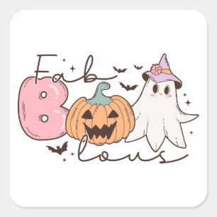 Fabulous Halloween Square Sticker