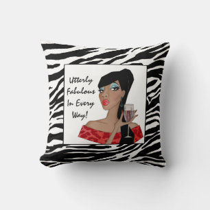 “Fabulous In Every Way” African American Diva  Cushion