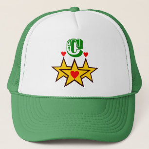 ╚»★Fabulous Initial C Stylish Trucker Hat★«╝ Hat