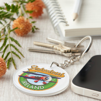 fabulous Ireland travel patch. Poster Key Ring