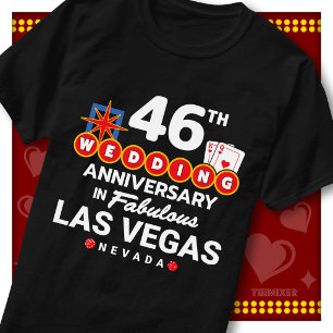 Fabulous Las Vegas 46th Anniversary Wedding Couple T-Shirt