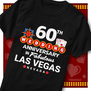 Fabulous Las Vegas 60th Anniversary Wedding Couple T-Shirt