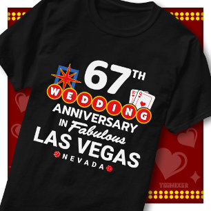 Fabulous Las Vegas 67th Anniversary Wedding Couple T-Shirt