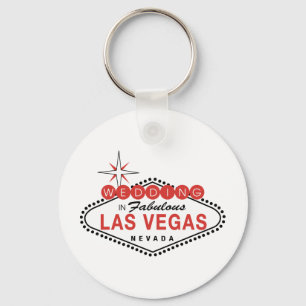 Fabulous Las Vegas Wedding Template Customizable Key Ring