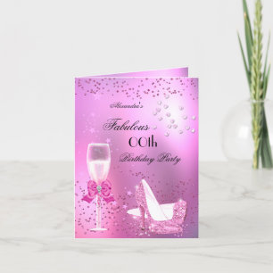 Fabulous Light Pink Heels Birthday 2 Invitation