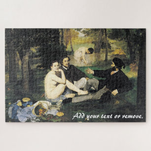 Fabulous "Luncheon on the Grass" by Manet, 1862, Jigsaw Puzzle