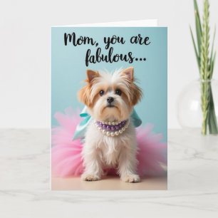 Fabulous Mom Dog Portrait Card